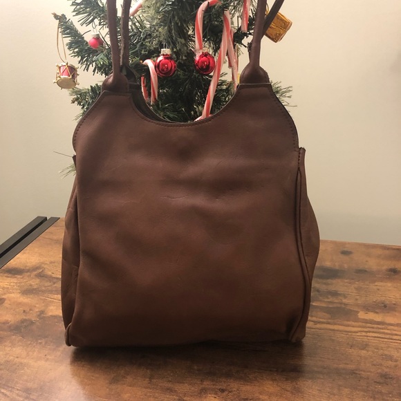 Mr. Ralph Brown Leather Handbag - Picture 2 of 4